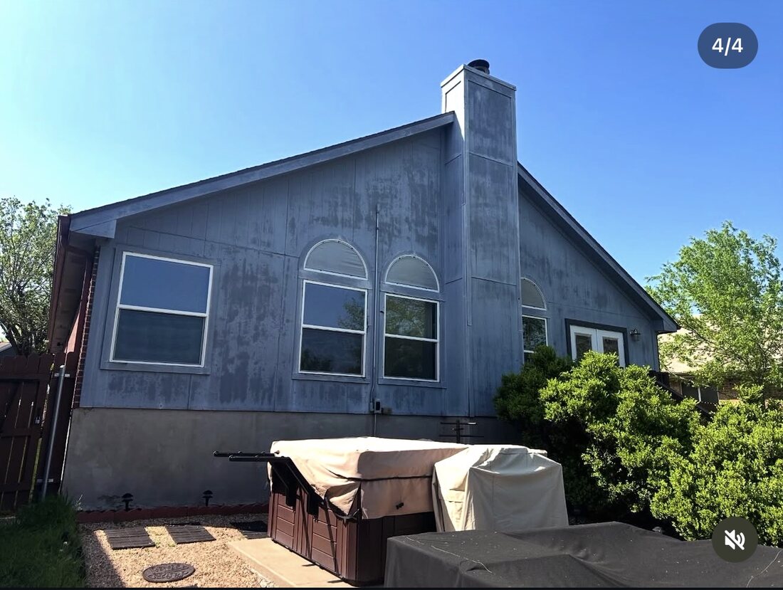 Before exterior siding renewal